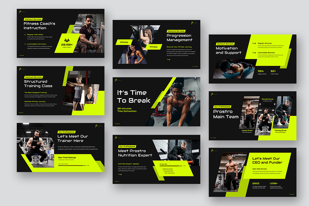 Prostro Workout Class Keynote, a Presentation Template by kerismaker (Photo 7 of 11)
