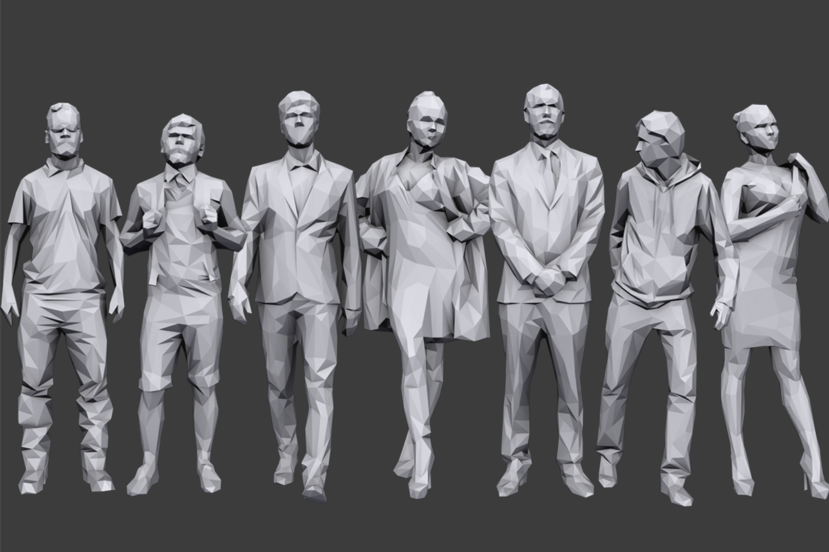 Lowpoly People Casual Pack Volume 10, a Characters & Person 3D Model by Kanistra Studio (Photo 2 of 8)