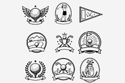 Simple Golf Logo Bundle, a Solid Icon by Tanya Kart (Thumbnail 4 of 9)