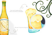 Beer Clipart PNG Set, a Food Illustration by Mespilia (Thumbnail 3 of 5)