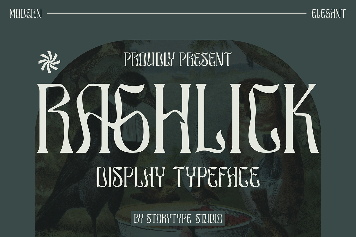 Raghlick Display Typeface Font, a Sans Serif Font by Storytype Studio (Photo 1 of 15)