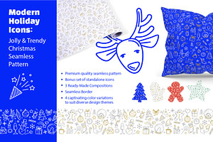 Festive Christmas Seamless Pattern, a Pattern Graphic by VasilkovS