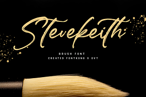 Stevekeith - A Brush Font