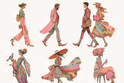 Whimsical Pastel Fashion Clipart, a Person Illustration by Design Scotch (Thumbnail 6 of 9)