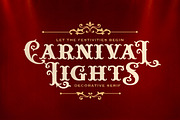 Carnival Lights - Decorative Serif, a Serif Font by Bale Type (Thumbnail 1 of 9)