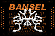Bansel - Unique Sans Display Font, a Sans Serif Font by Nokturnal13 (Thumbnail 1 of 4)