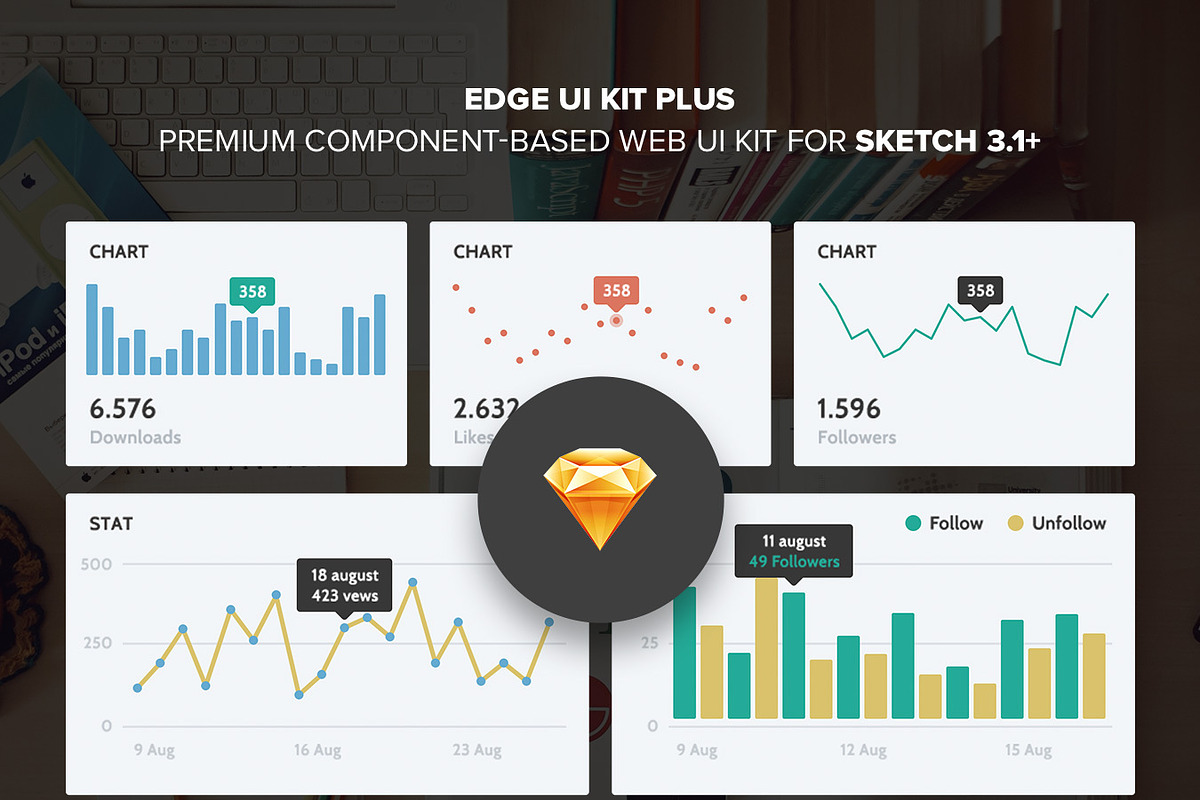 Edge UI Kit Plus, a Templates & Theme by UI8 (Photo 3 of 4)