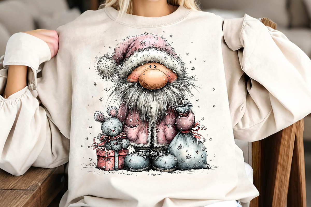 Pink Christmas Clipart Bundle, a Seasonal Illustration by fashionaddict (Photo 5 of 7)