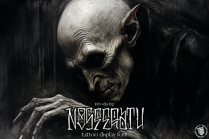 Nosferatu, Display tattoo letters