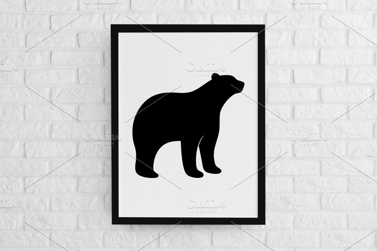 Polar Bear Silhouette SVG, an Animal Illustration by newminddesign (Photo 2 of 3)