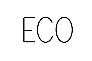 Eco line icon, an Outline Icon by Elen_Art