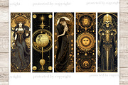 Tarot Printable Bookmarks | Zodiac, a Person Illustration by GlamArtZhanna (Thumbnail 2 of 3)