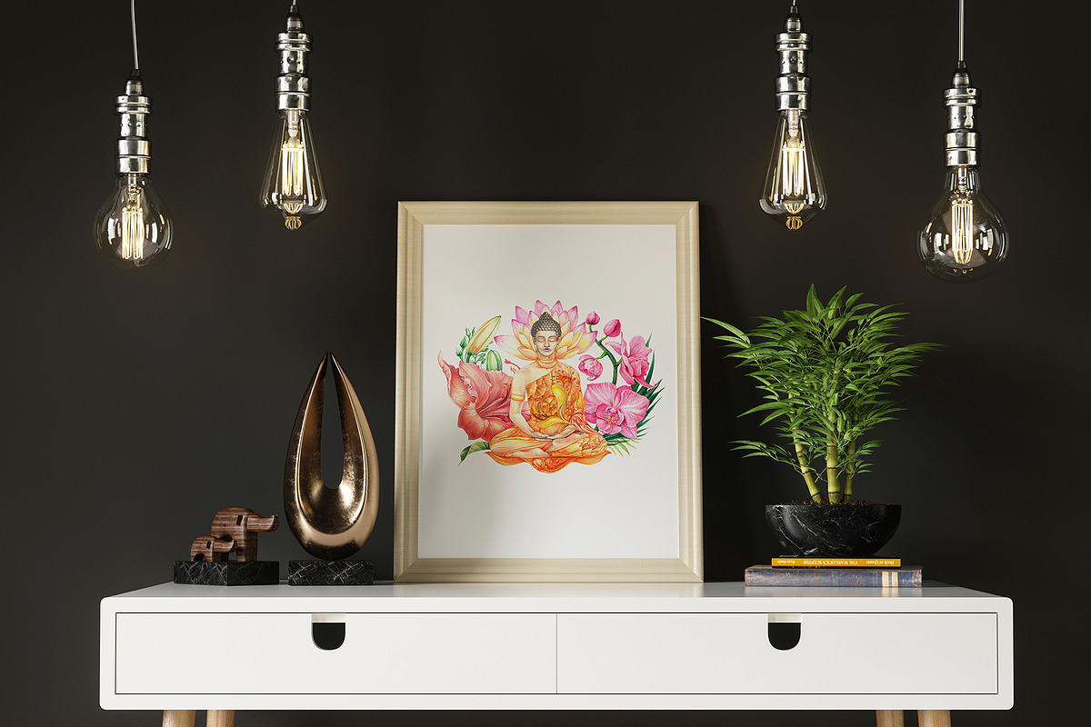 Buddha, an Illustration by SokolovaArt (Photo 5 of 5)