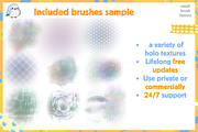 Holographic Glitter Lettering Brush, a Brush Add-On by Cozy Brushery (Thumbnail 6 of 6)