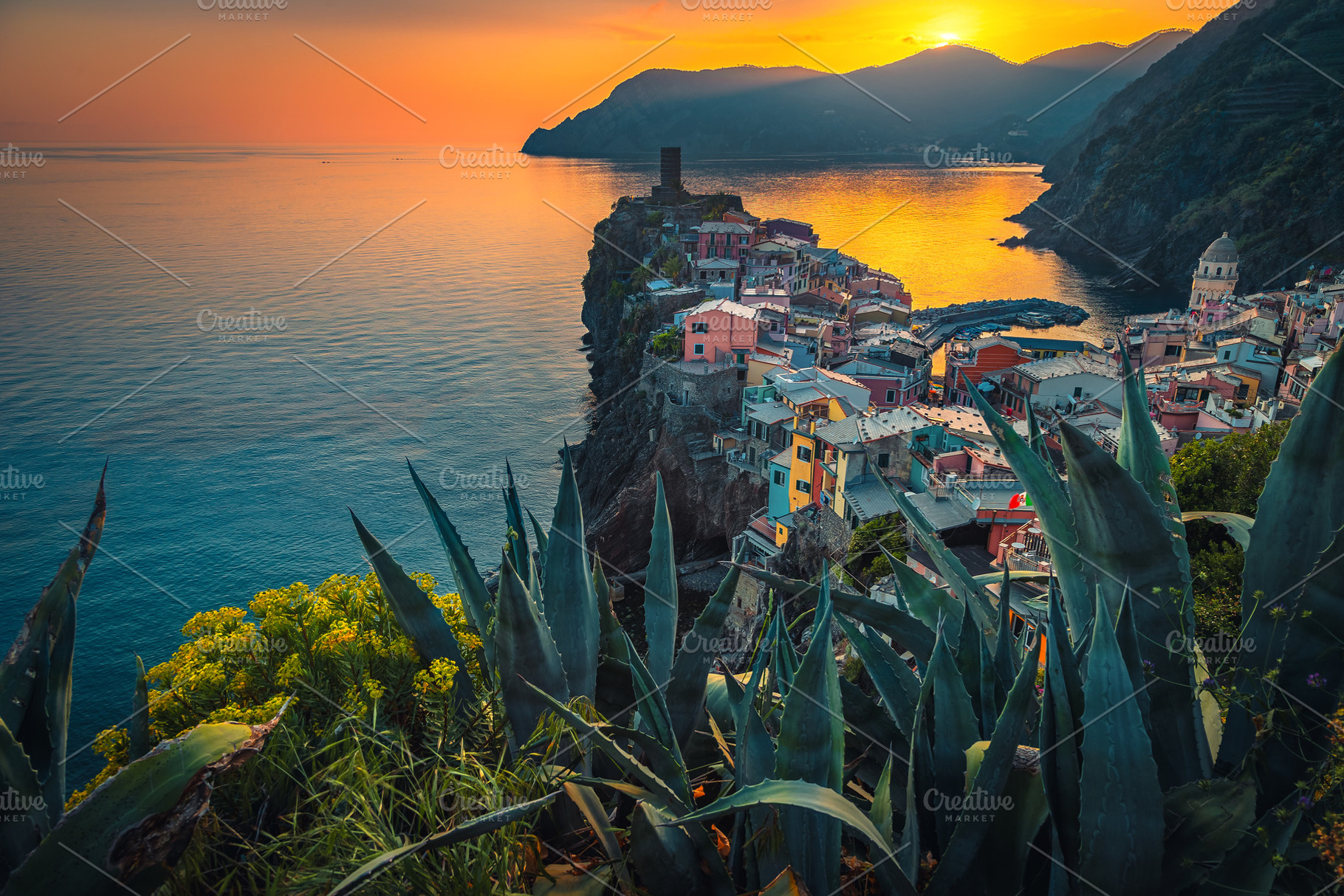 Vernazza village on the cliffs, an Architecture Photo by Alpine Dreams