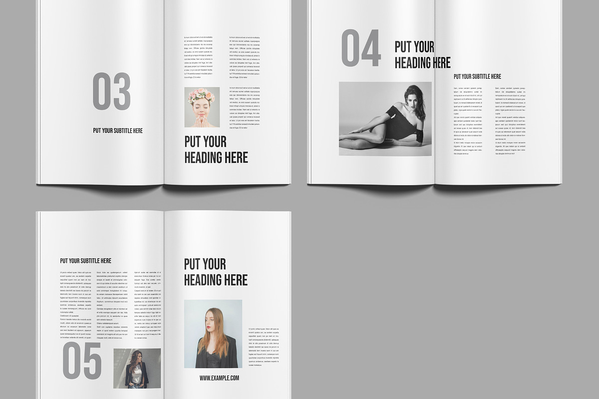 Fashion Book Design Layout, a Magazine Template by ClickPaint_Studio (Photo 3 of 5)