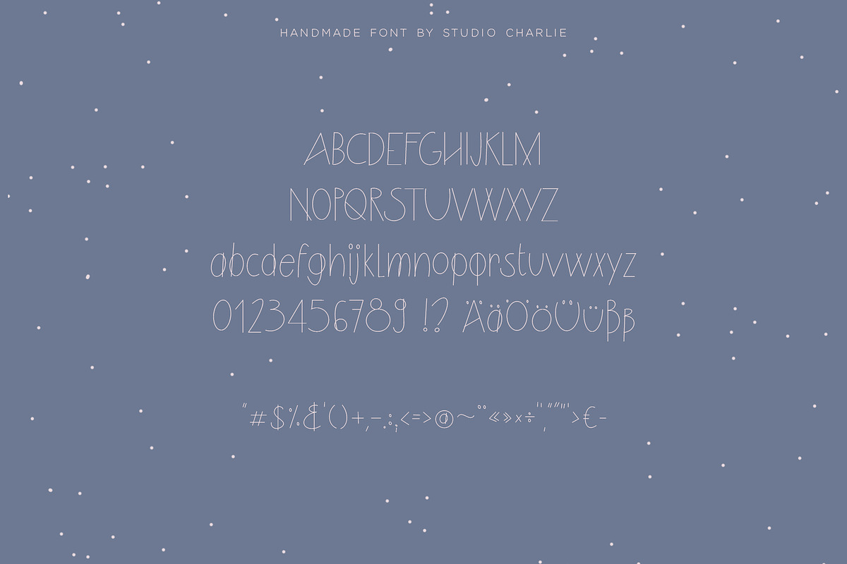 Moonchild - A Stylish Skinny Font, a Sans Serif Font by Studio-Charlie (Photo 2 of 2)