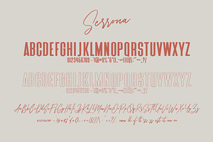 Serrona Script Font Duo