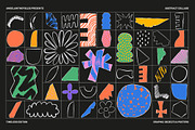 Abstract Collage Vector Clipart Set, an Object Graphic by angelainthefields (Thumbnail 8 of 15)