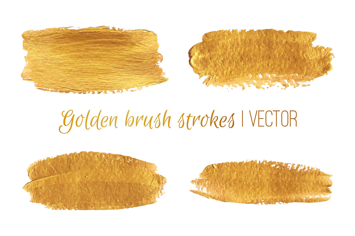 Gold brush strokes & background, a Texture Graphic by Margo Miller (Photo 4 of 23)