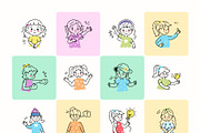 Animated Girls Icons, an Emoji Icon by Prosymbols (Thumbnail 6 of 12)