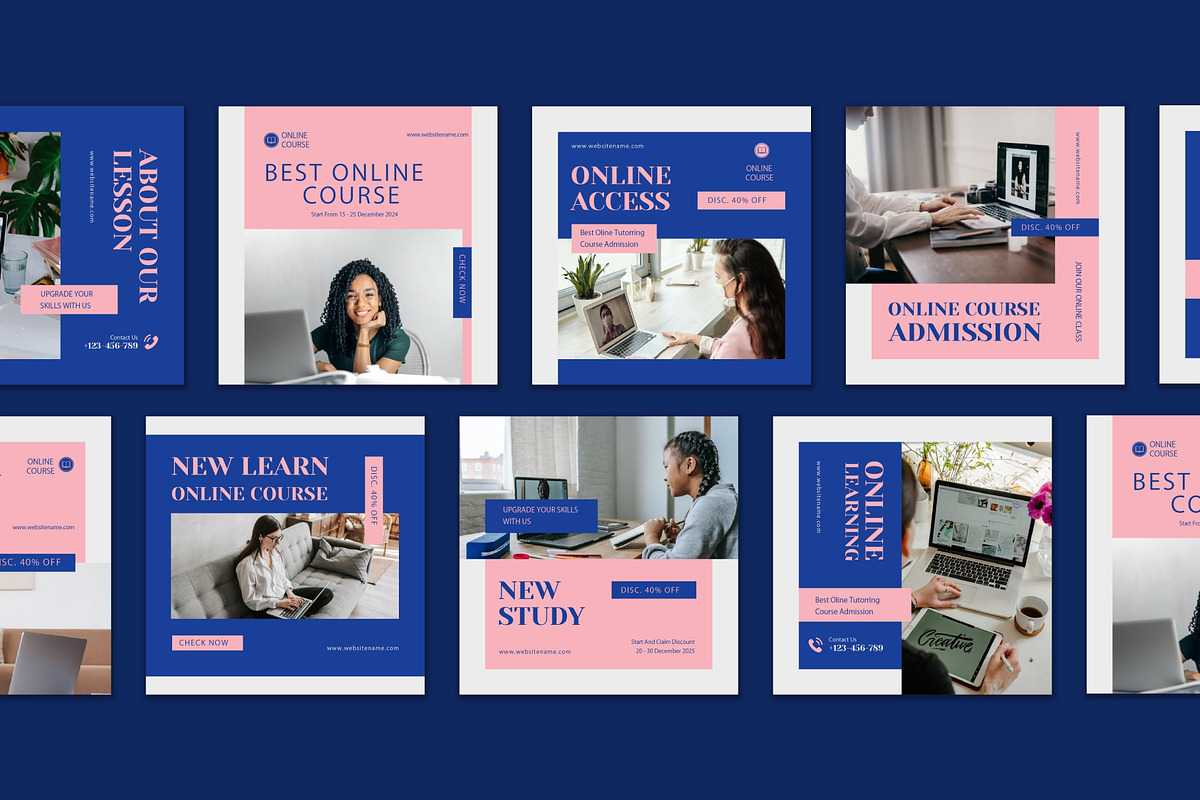 Online Course Instagram Post, a Social Media Template by CavenArt (Photo 5 of 5)