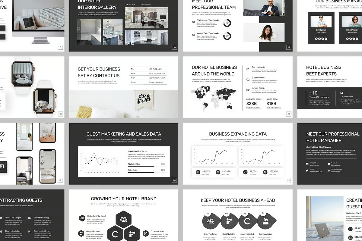 Hotel Business Powerpoint Templates, a Presentation Template by Fit-tee (Photo 2 of 2)