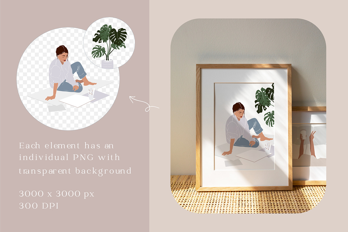 WORK FROM HOME aesthetics, an Illustration by EkaterinaKiriy (Photo 5 of 9)