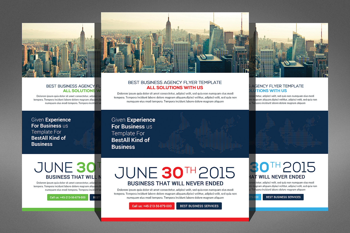 Modern Business Flyer Bundle, a Flyer Template by Graphic Templates (Photo 4 of 6)