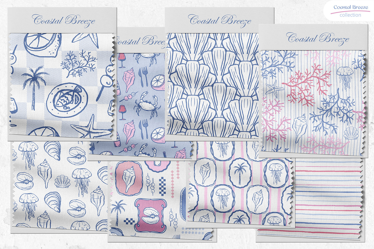 Coastal Breeze - Seamless Patterns, a Pattern Graphic by Milky April (Photo 4 of 6)
