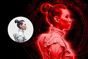 HUD Hologram Photoshop Action, an Action Add-On by pixelbuddha.net (Thumbnail 7 of 9)