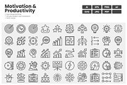 Motivation And Productivity Icons, an Outline Icon by erifqizeicon (Thumbnail 3 of 3)