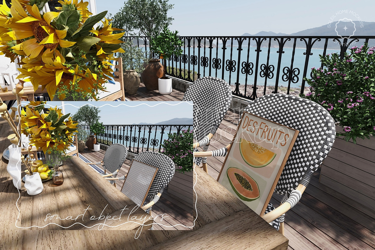 SUMMER | Mediterranean Frame Mockups, a Household Mockup by SoleilHomeMockups (Photo 3 of 10)