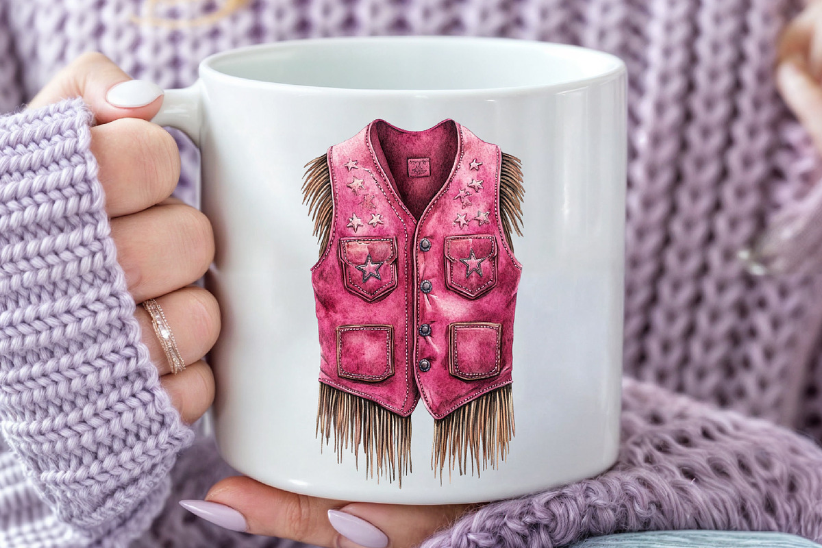 Pink Vintage Western Clipart, an Illustration by Rose Art (Photo 7 of 7)