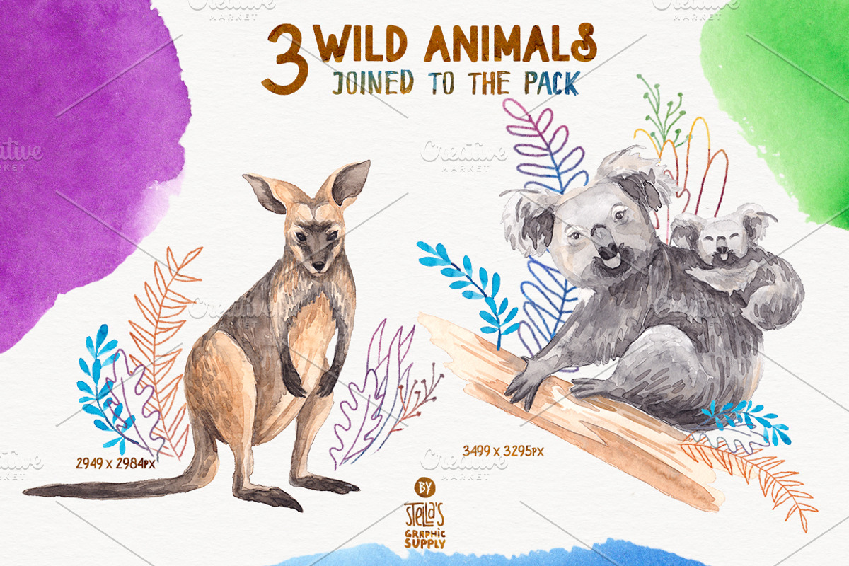 Wild Animals On-Demand, an Animal Illustration by Stella's Graphic Supply (Photo 5 of 5)