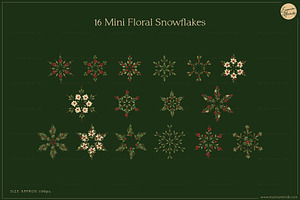 Floral Snowflakes & Christmas Cards