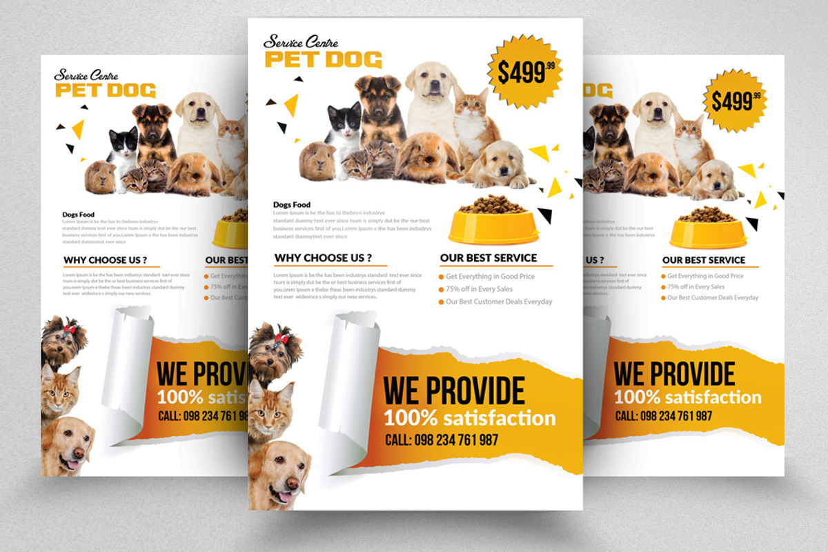 10 Pet Shop Flyer Bundle Vol:01, a Flyer Template by Business Flyers (Photo 3 of 11)