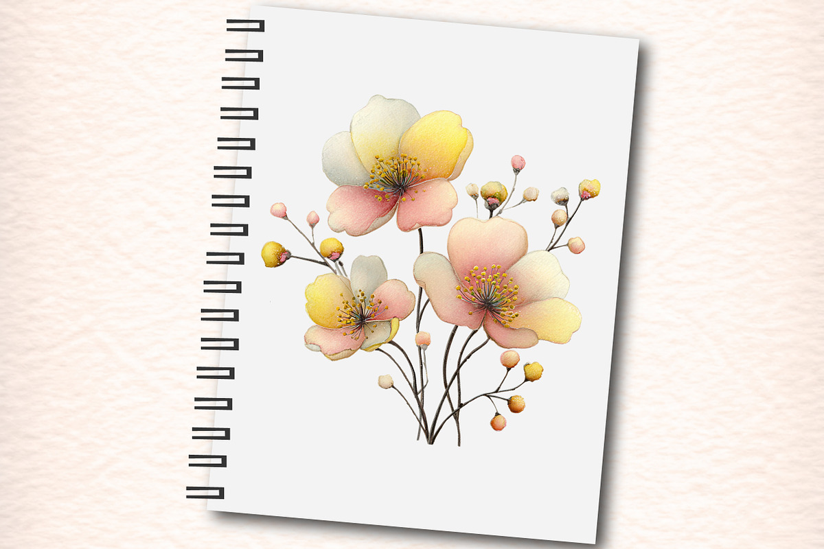 Watercolor Flowers Clipart, an Illustration by Digital Artistic99 (Photo 5 of 10)