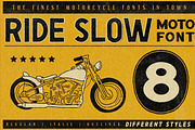Ride Slow - Motorcycle Font Bundle, a Sans Serif Font by Konstantine Studio (Thumbnail 1 of 8)