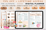 Boho Digital Planner 2025-2026, a Branding & Logo Template by Plamarplanners (Thumbnail 1 of 10)