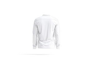 White Dress Men's Shirt 3D Model