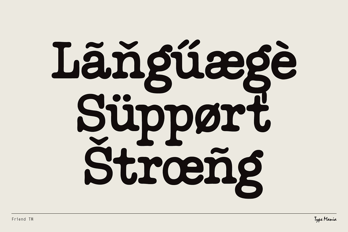 Friend TM – Chummy Slab, a Slab Serif Font by Type Mania (Photo 10 of 12)
