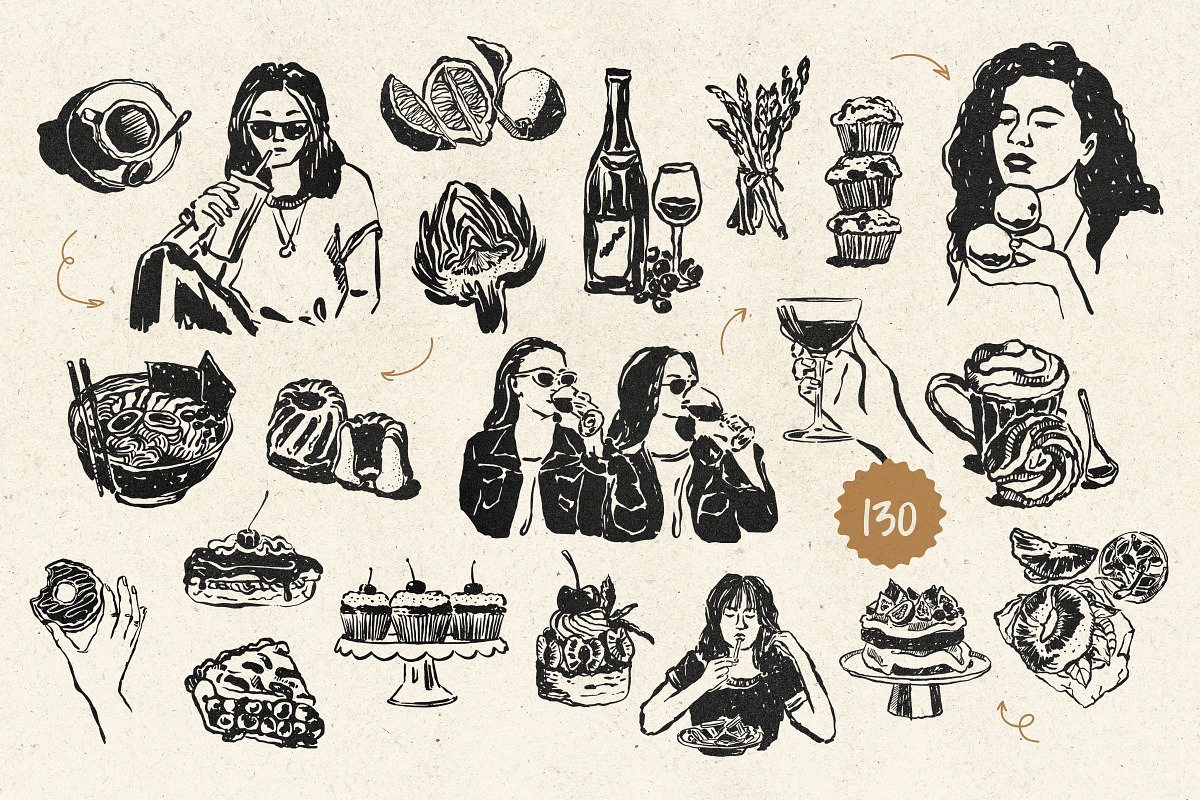 Food and Drinks Illustrations Part 2, a Food Illustration by iStar Design (Photo 3 of 15)