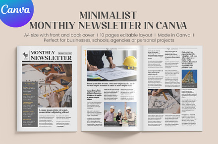 Minimalist Monthly Newsletter