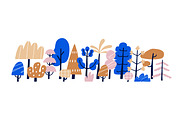 Forest trees in doodle Scandi style, an Illustration by Good Studio (Thumbnail 2 of 4)