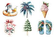 Hand-Drawn Christmas in July Clipart, an Illustration by Daily.Designs (Thumbnail 3 of 5)
