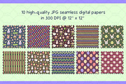 Pastel Easter Garden Graphic Set, a Pattern Graphic by Drafts n Doodles (Thumbnail 4 of 11)