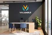 PSD Office Scene Modern Wall Mockup, a Product Mockup by Ayy (Thumbnail 15 of 17)