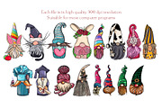 Christmas Gnomes clipart Procreate, an Education Illustration by ElladesignCo (Thumbnail 7 of 7)