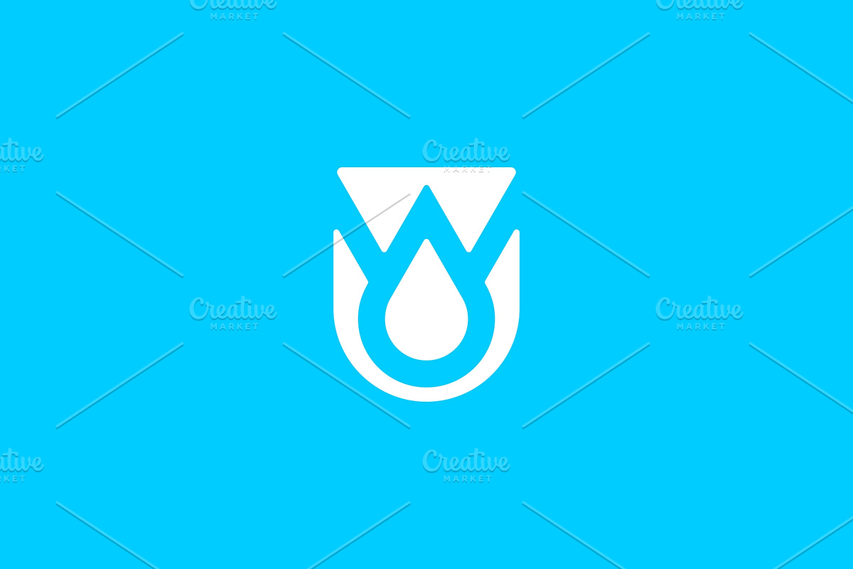 Shield Drop W Letterr Logo Template, a Branding & Logo Template by MenkType Studio (Photo 2 of 3)